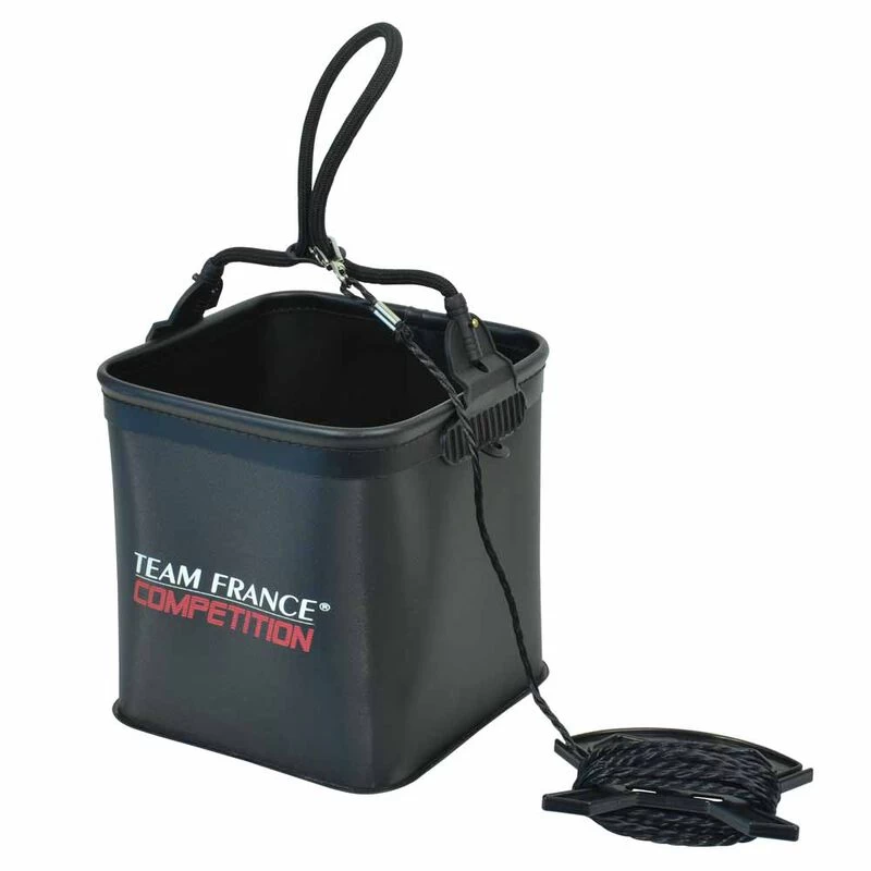 Seau Souple 4.5l Team France En Eva + Corde 1 Seau Souple 4.5l Team France En Eva + Corde