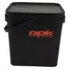 Seau Carpe Rok 17l Black Square Bucket With Cover