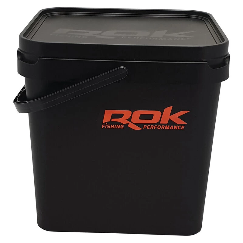 Seau Carpe Rok 17l Black Square Bucket With Cover 1 Seau Carpe Rok 17l Black Square Bucket With Cover