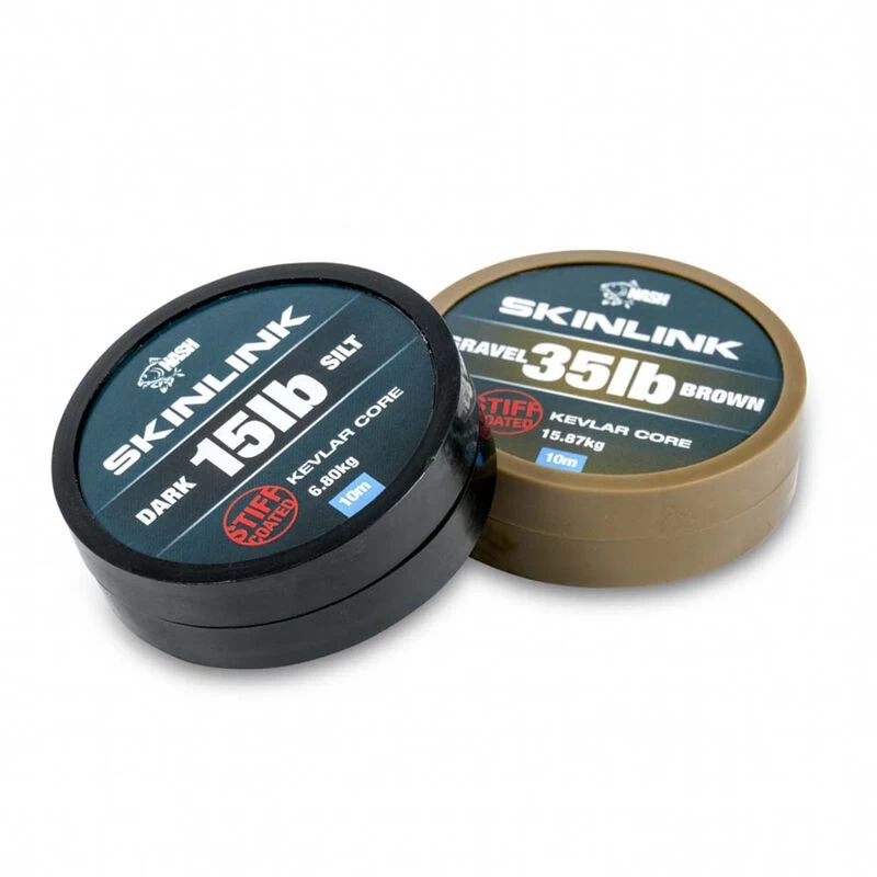 Tresse Gainée Nash Skinlink Stiff 10m Dark Silt 1 Tresse Gainée Nash Skinlink Stiff 10m Dark Silt