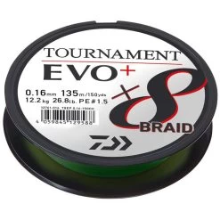 Tresse Daiwa Tournament X8 Braid EVo+ Dark Green 135m