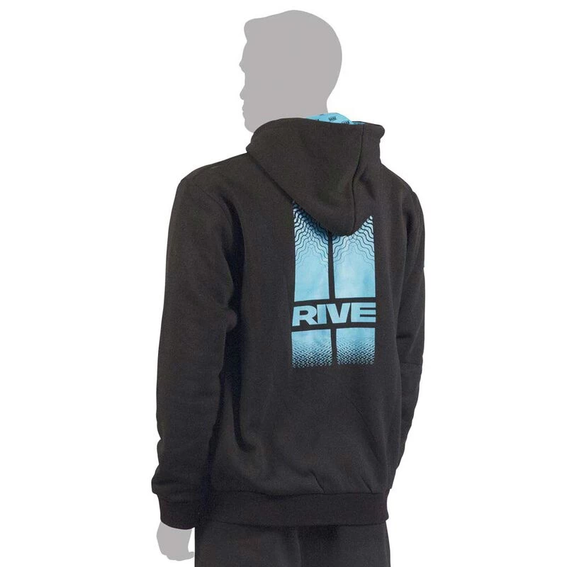 Sweat Rive Zipper Stripes Black - AQUA 2 Sweat Rive Zipper Stripes Black - AQUA – Image 2