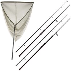Pack 2 Cannes Nomad Xtr 10' 3 Lbs + 1 épuisette Nomad Xtr Landing Net