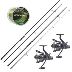 Pack 2 Carp Addict Evo 10' 3.5lbs + 2 Carp Addict 6000 FR + Nylon
