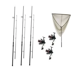 Pack 3 Nomad XTR 10 3lbs + 3 Nomad Xtr 5000 Fd + Epuisettes Nomad XTR