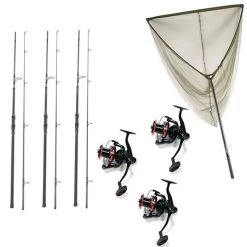 Pack 3 Nomad XTR 10 3,5lbs + 3 Nomad Xtr 5000 Fd + Epuisettes Nomad XTR